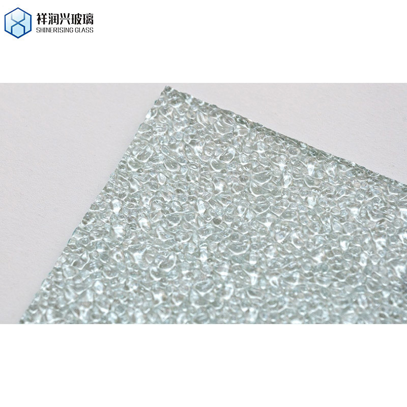 CE 인증 2023 디자인 맑은 청동 Bambu Leaves 패턴 유리 창문 장식