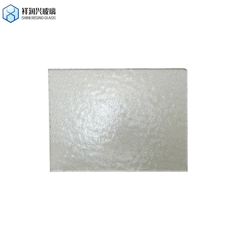 3mm-6mm 맑은 푸른 녹색 청동 얼음 꽃 패턴 형상 유리