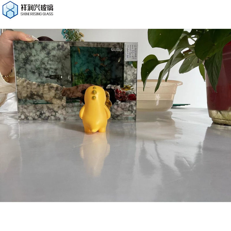 호텔 로비 TV 벽 장식 고전 거울 유리 배경 ISO 인증